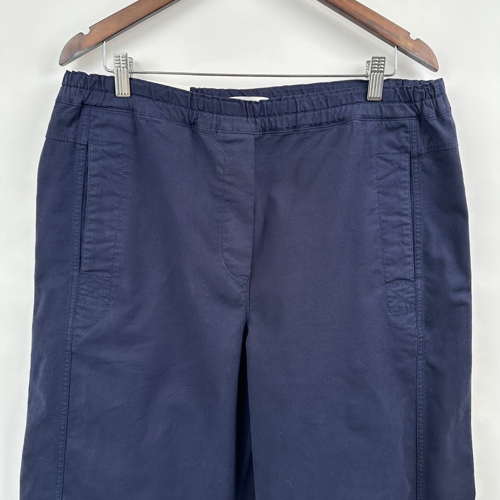 Banana Republic Mid Rise Relaxed Painter Pull On Pants LT Large Tall Navy NWT - Picture 5 of 13
